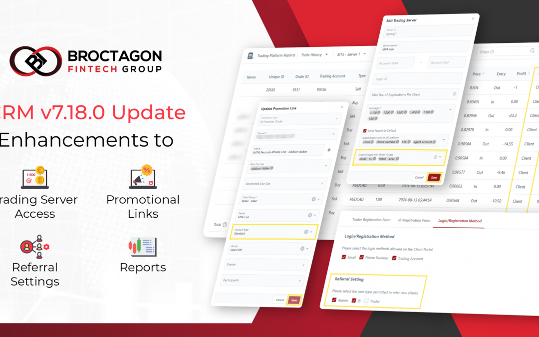 AXIS CRM v7.18.0 Update – Enhancements to Trading Server Access, Promo Links and more