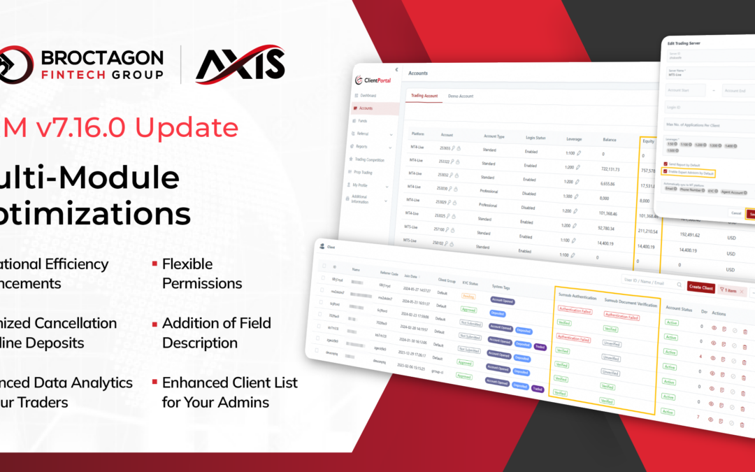 AXIS CRM v7.16.0 Update – Multi-Module Optimizations