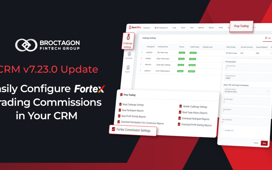 AXIS CRM v7.23.0 Update – Easily Configure Fortex Trading Commissions in Your CRM